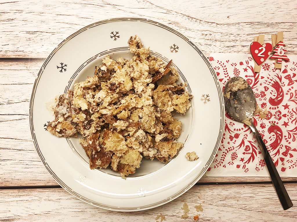 foto dell'impasto di panettone e ricotta