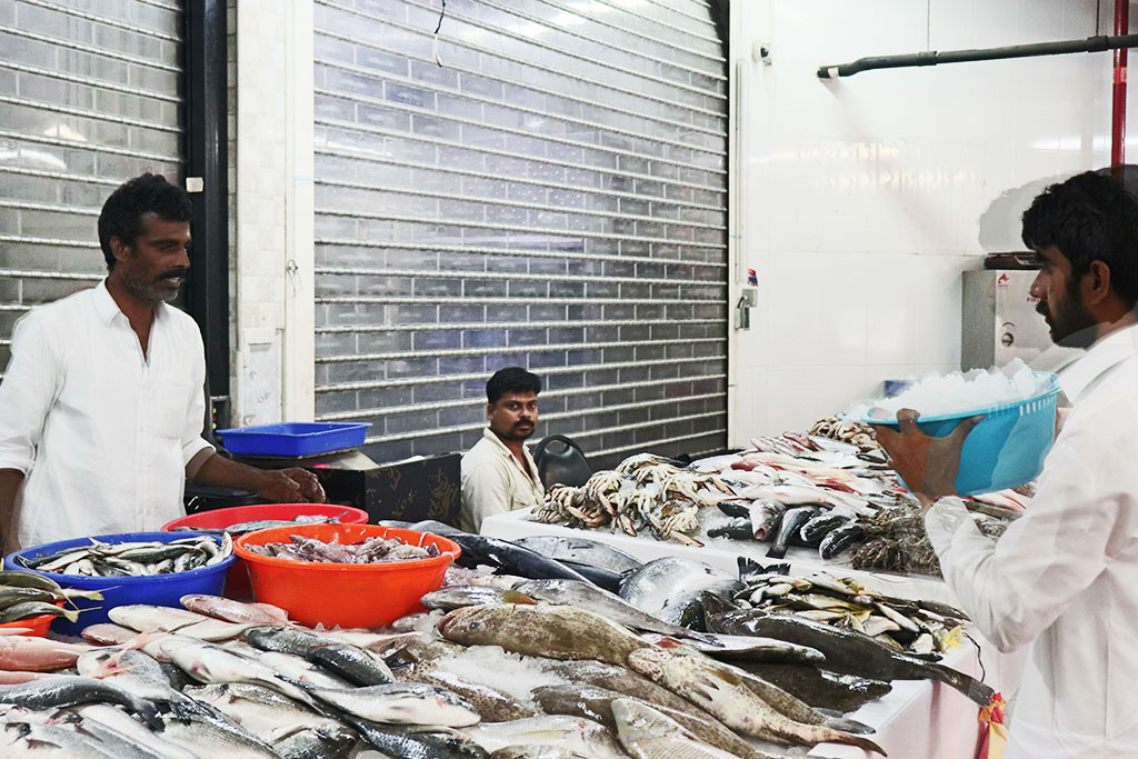 I banchi del pesce del fish market