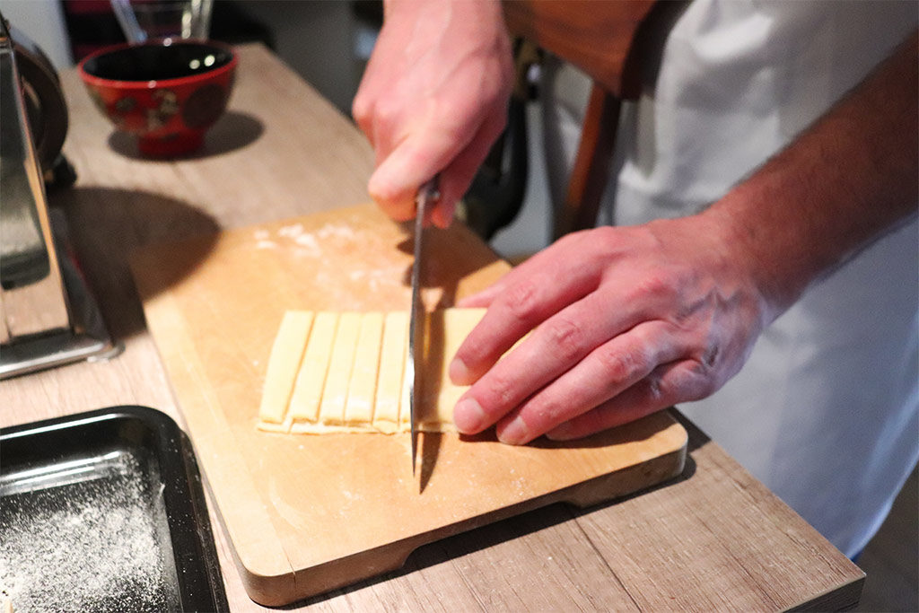 pappardelle tagliate al coltello