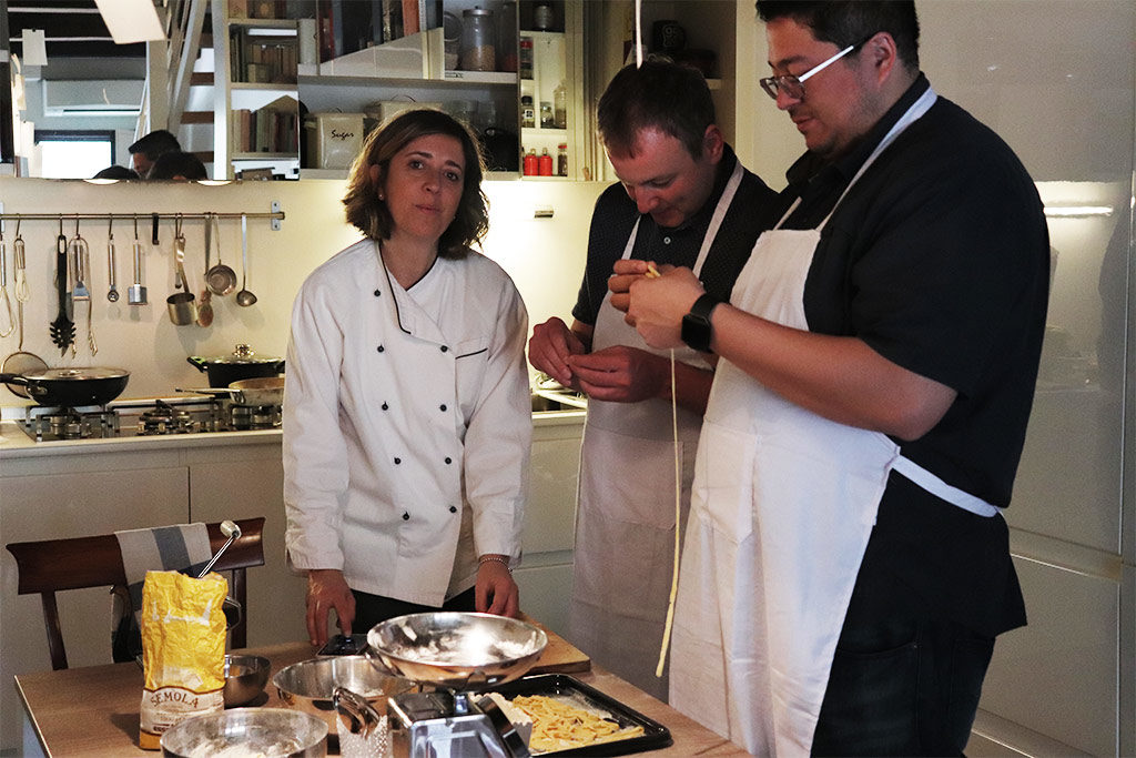 lezione di cucina a casa