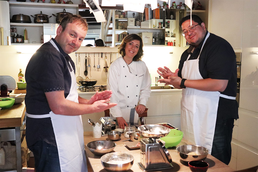 lezione di cucina a casa