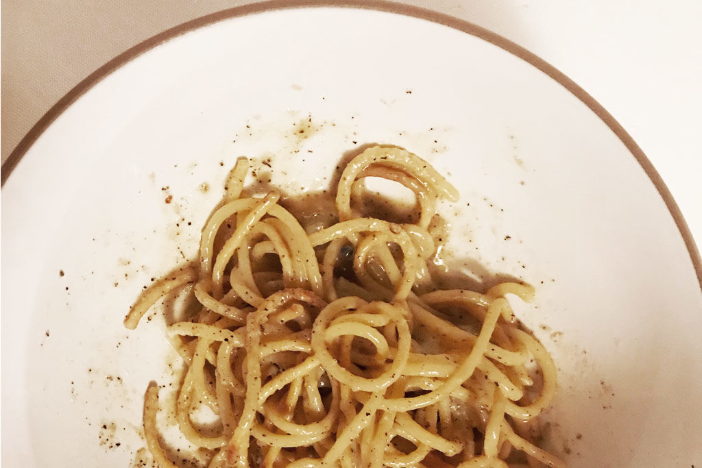 cacio e pepe alla brace di Errico Recanati