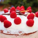 layer cake al mascarpone e lamponi